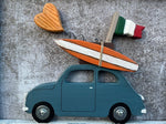 Carica l&#39;immagine nel visualizzatore di Gallery, Quadro Fiat 500 Vintage - 33x25cm
