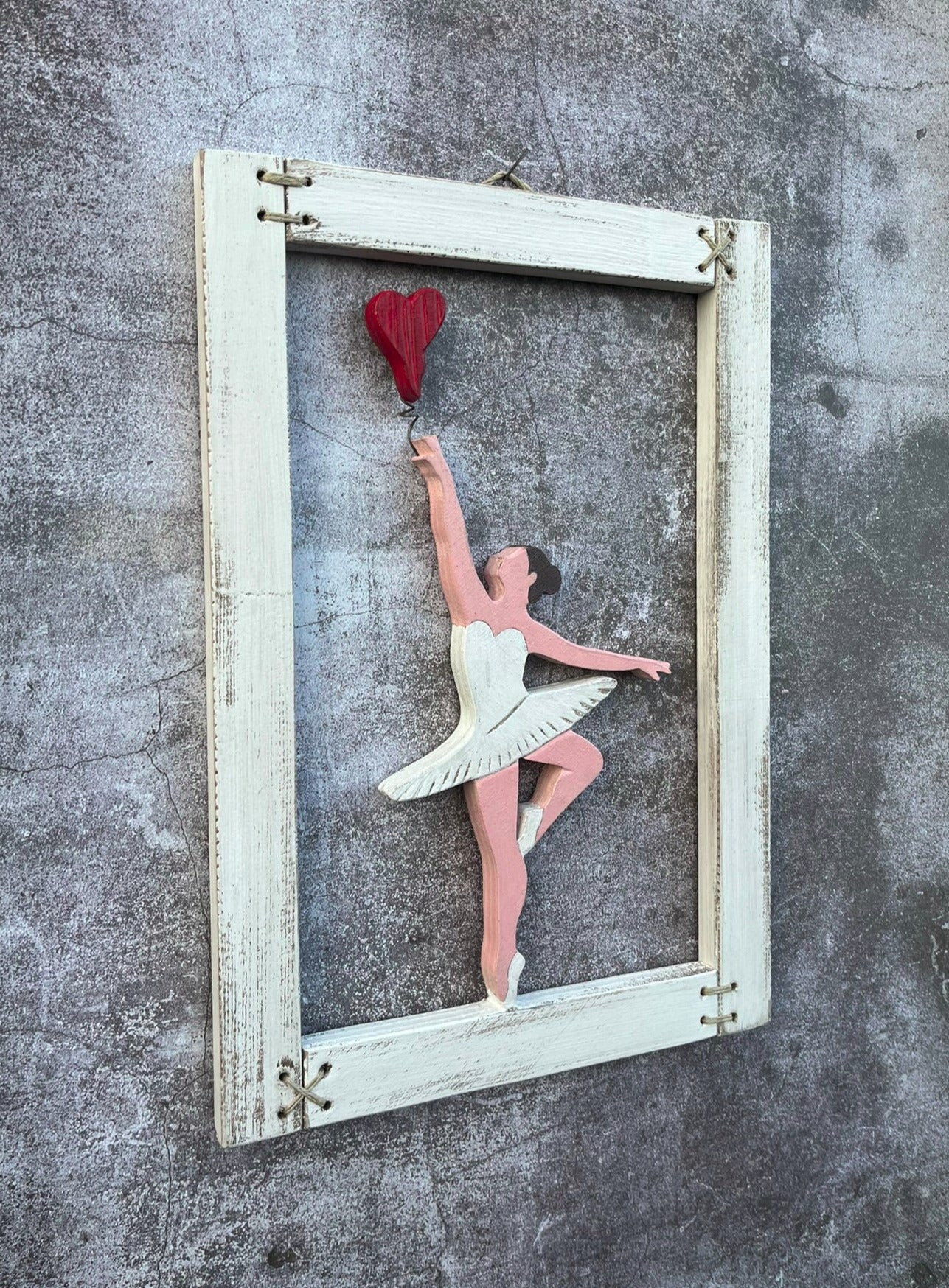 Quadro fatto a mano Ballerina - 26x36cm