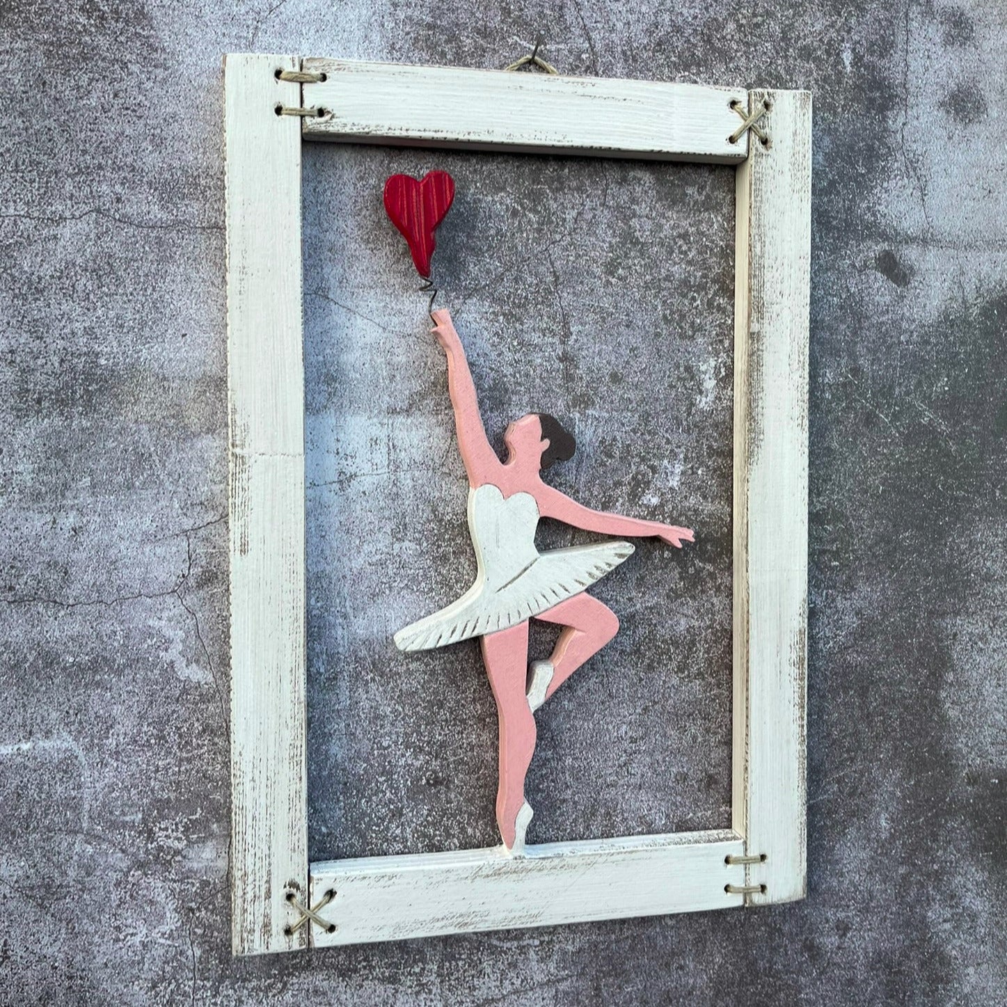 Quadro fatto a mano Ballerina - 26x36cm