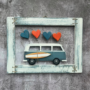 Quadro Minivan Vintage - 38x28cm